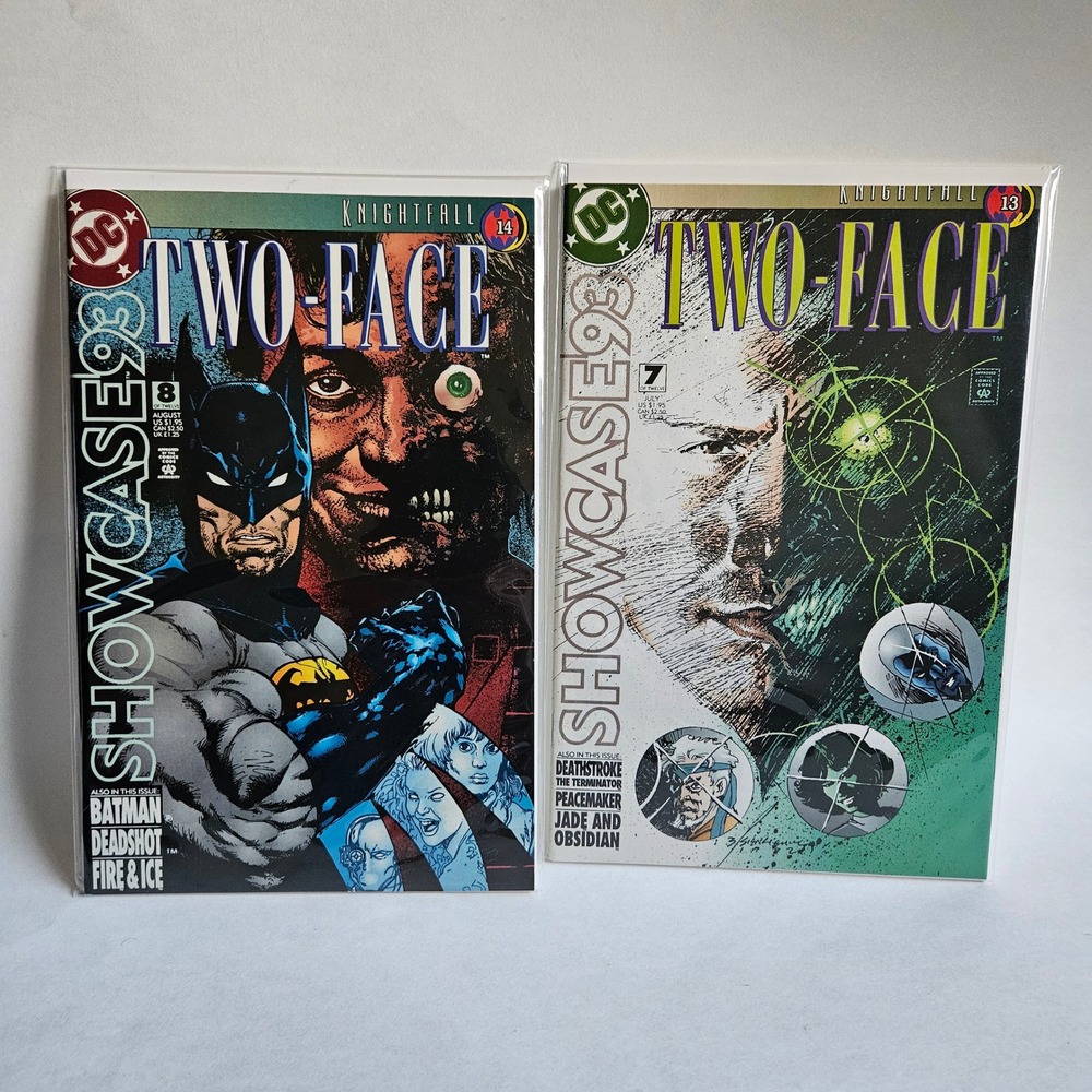 DC Showcase 93 Two-Face Knightfall Issues 7 & 8 Batman Deadshot Deathstroke Lot